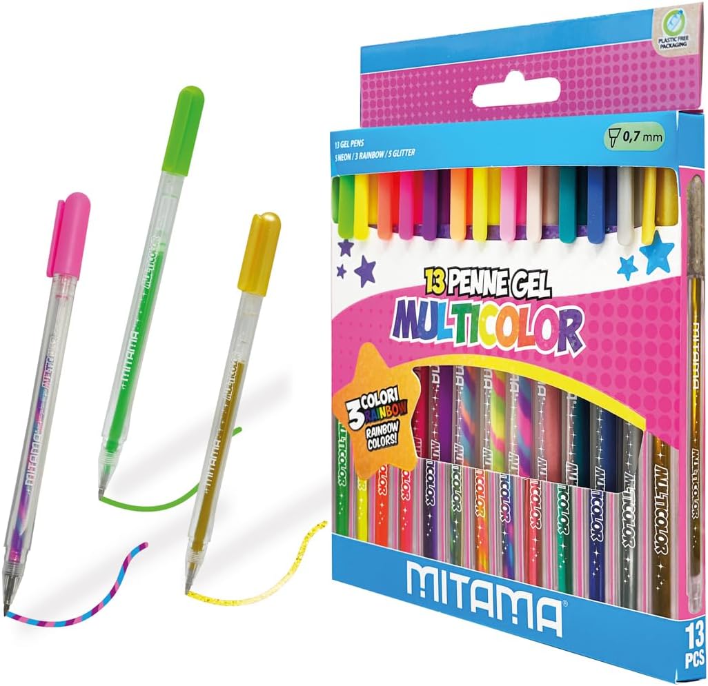 Penne gel Glitter Fluo - Mitama
