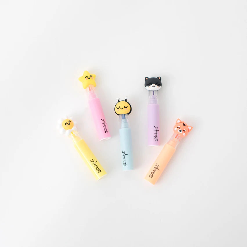 Set di 5 evidenziatori pastello – Colori tenui, idee brillanti – Mr.Wonderful