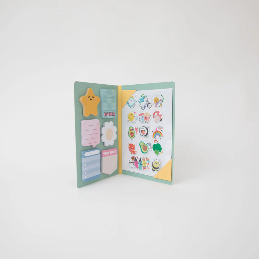 Quaderno con adesivi e post-it super cool: adesivi perfetti per appunti brillanti - Mr.Wonderful