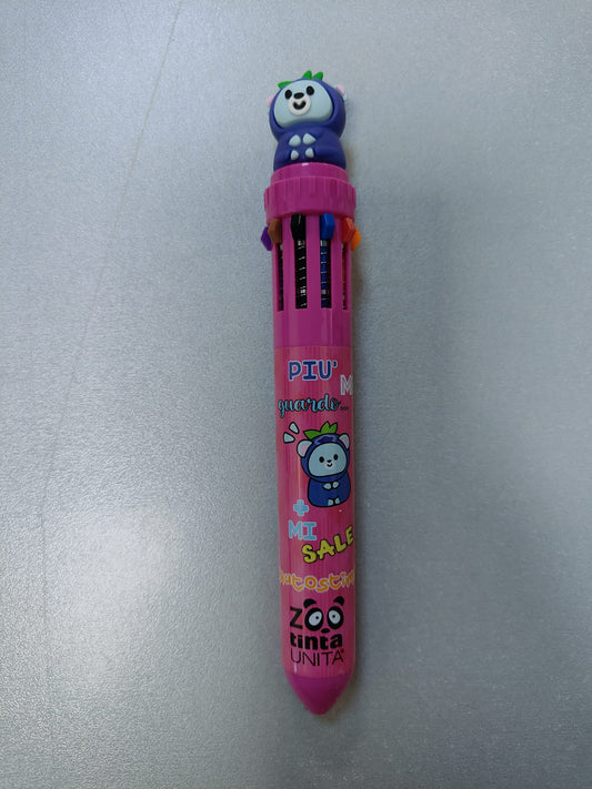Penna 10 Colori - tintaUNITA ZOO