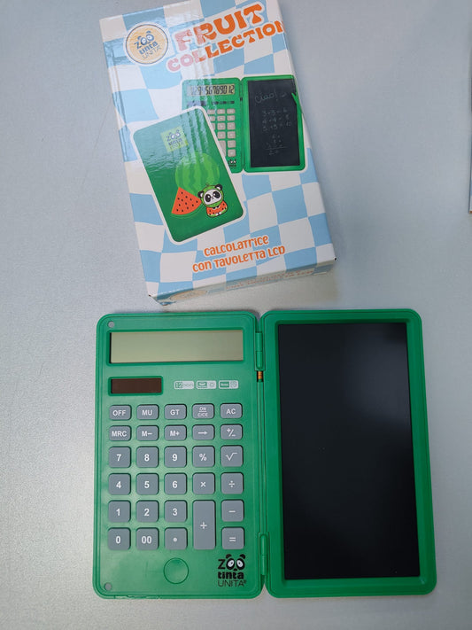 Calcolatrice con Tavoletta LCD - tintaUNITA ZOO FRUIT