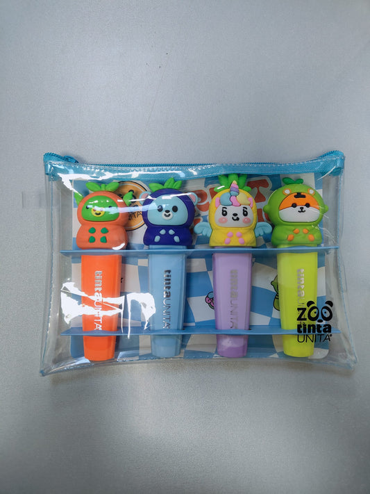 Set 4 Evidenziatori - tintaUNITA ZOO FRUIT