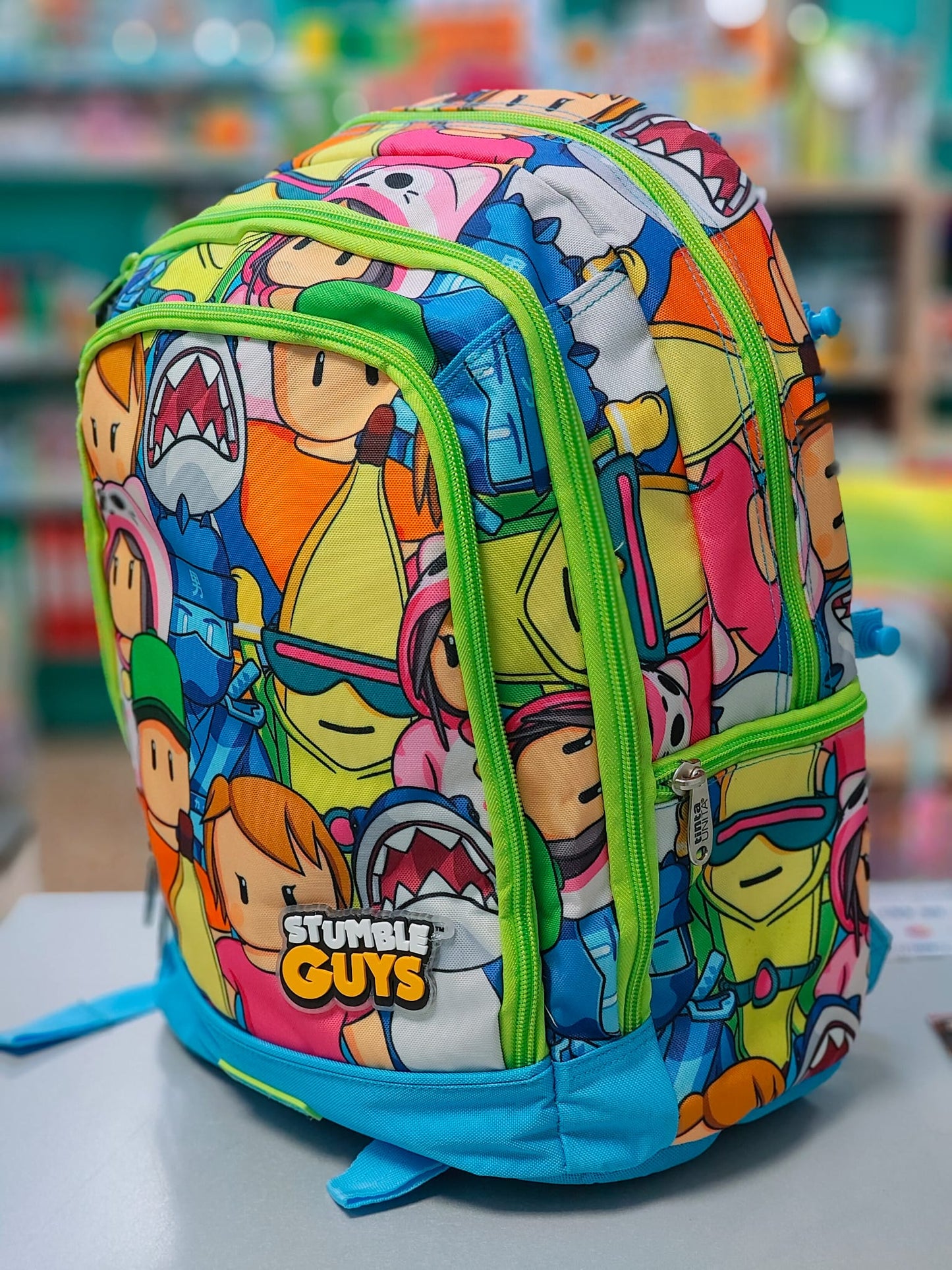 Zaino Scuola tintaUNITA STUMBLE GUYS LIME