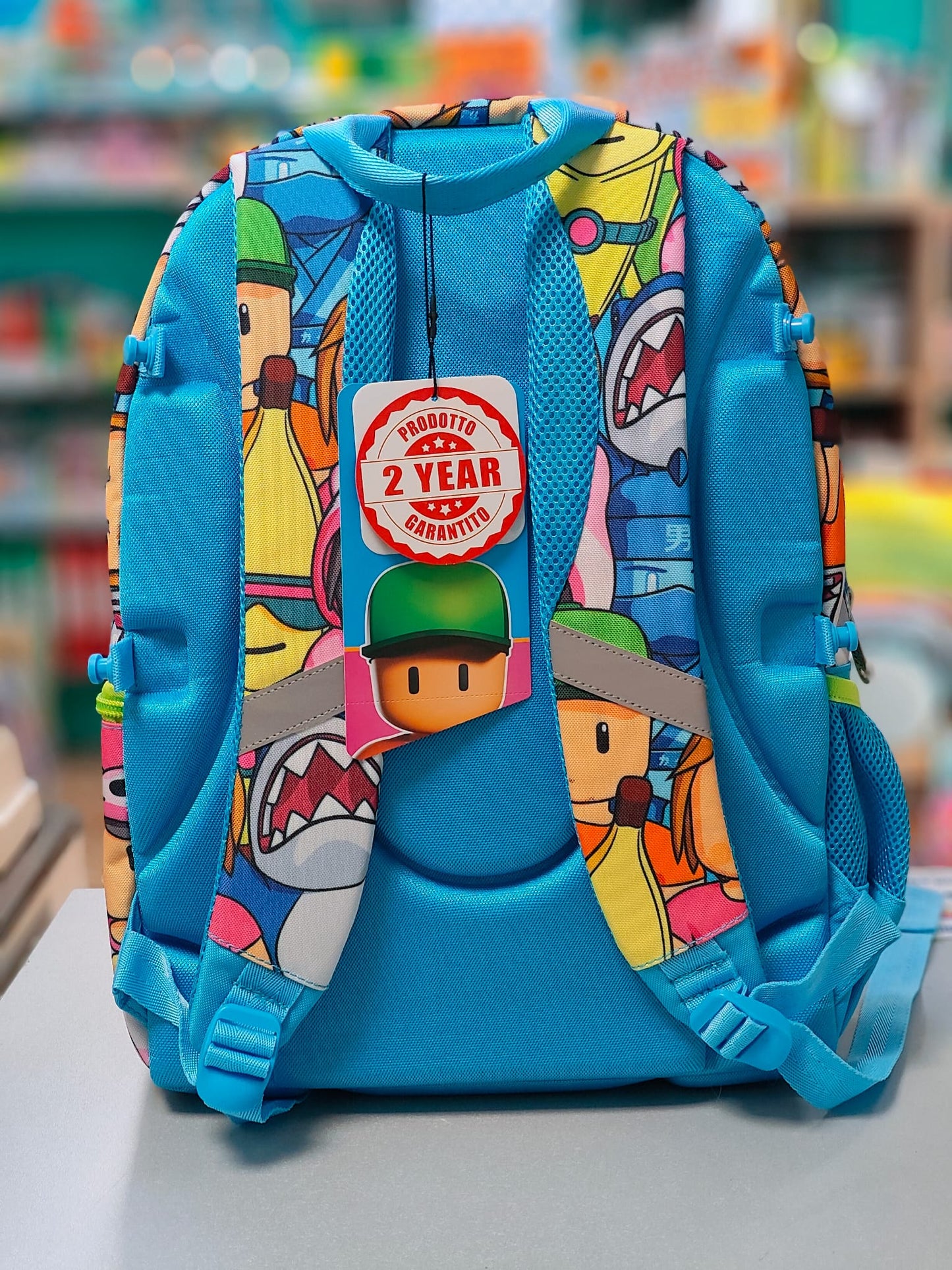 Zaino Scuola tintaUNITA STUMBLE GUYS LIME