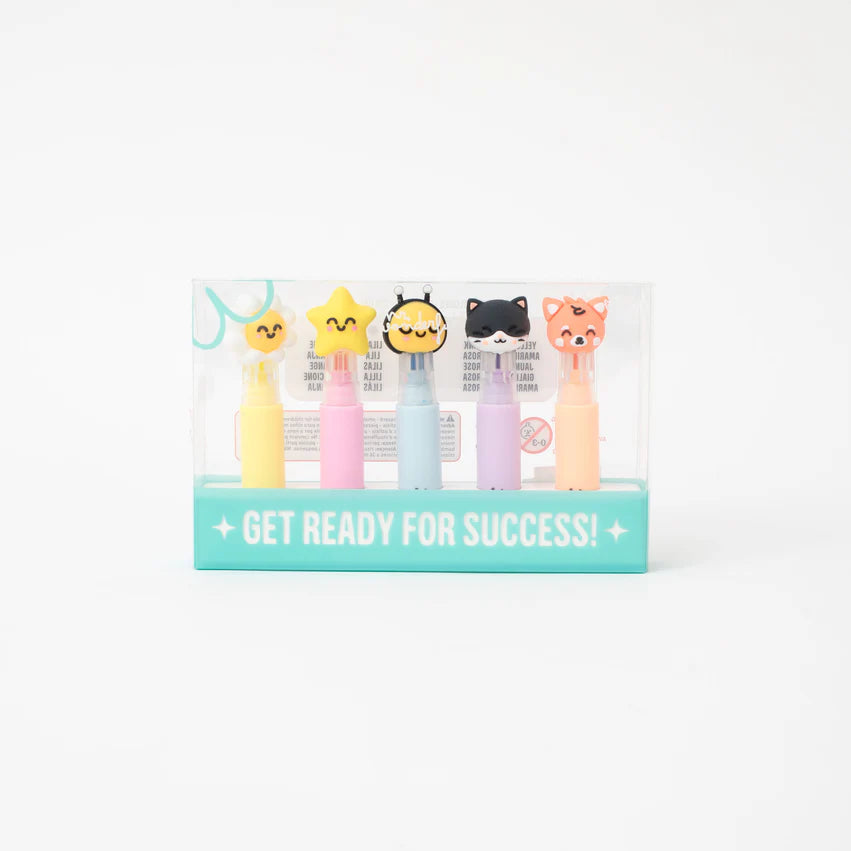 Set di 5 evidenziatori pastello – Colori tenui, idee brillanti – Mr.Wonderful
