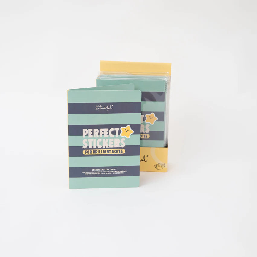 Quaderno con adesivi e post-it super cool: adesivi perfetti per appunti brillanti - Mr.Wonderful
