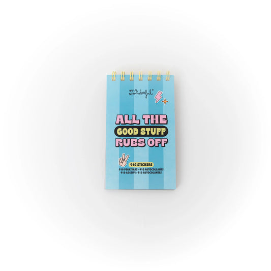 Blocco note con adesivi trasparenti - Tutte le cose belle si attaccano- Mr.Wonderful