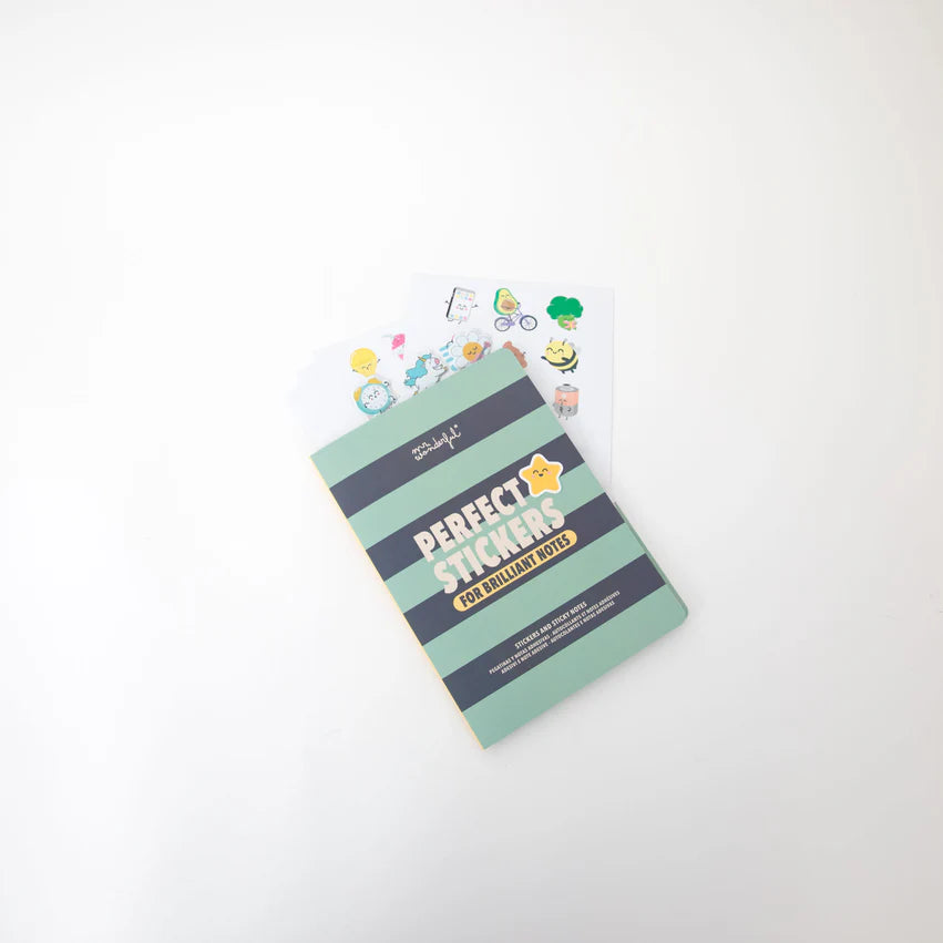 Quaderno con adesivi e post-it super cool: adesivi perfetti per appunti brillanti - Mr.Wonderful