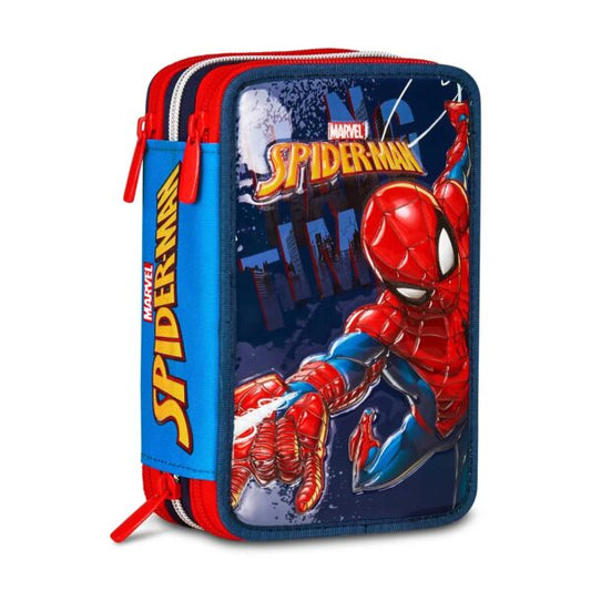 Astuccio 3 Zip Spiderman