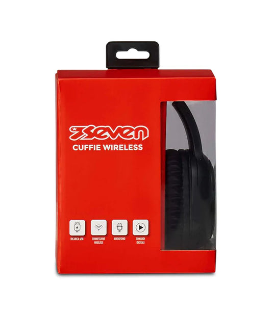 Cuffie Wireless con Microfono Seven Nere