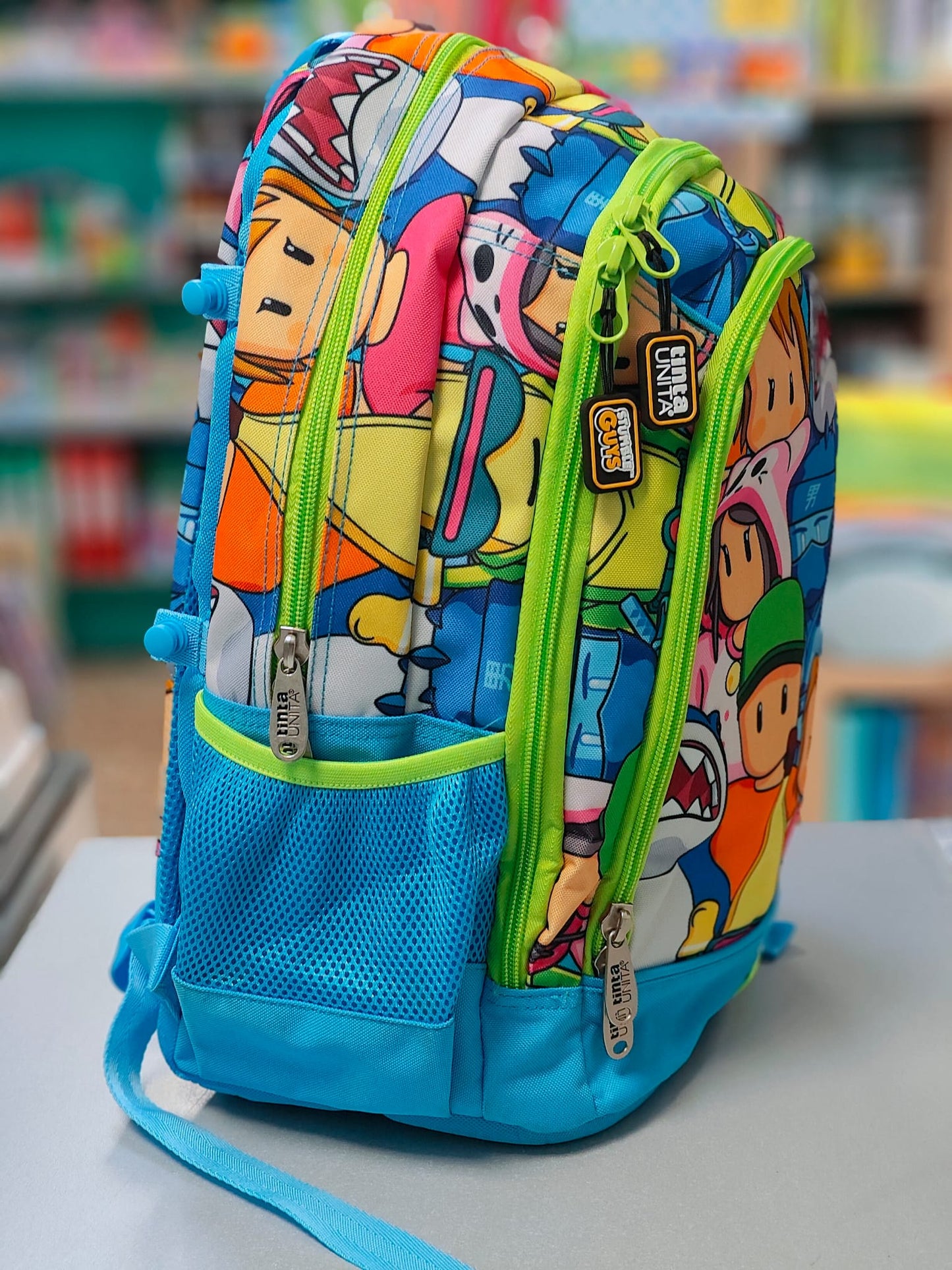 Zaino Scuola tintaUNITA STUMBLE GUYS LIME