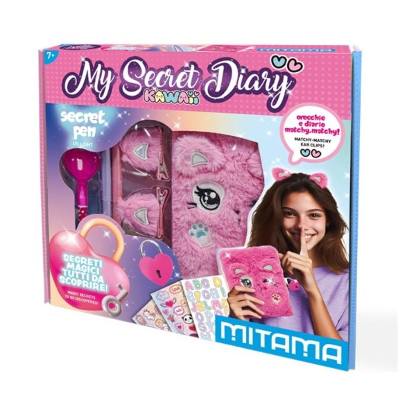 DIARIO SEGRETO KAWAII GATTINO CON ACCESSORI - MITAMA