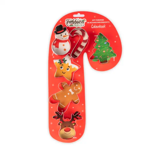 Set formine per biscotti natalizi Candy Cane- Colourbook